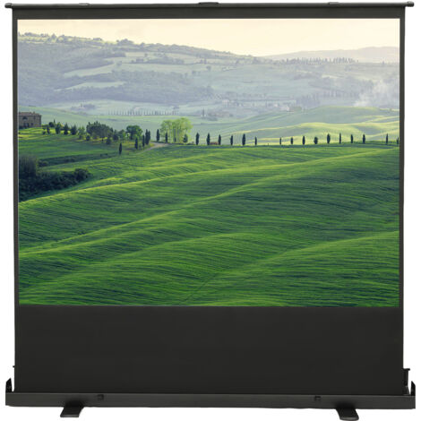 Écran de projection portable autonome Full HD 3D de 80 pouces (5,38 x 4,04 pieds) avec étui de transport