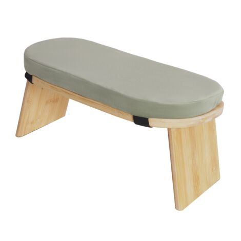 Banc De Méditation En Bambou - Chaise Basse De Yoga Portable 43x19x17 Cm