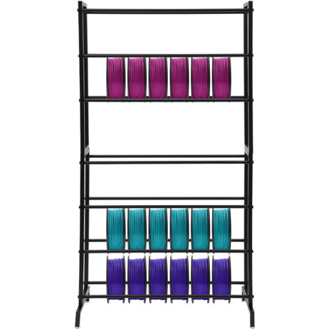 Rack pour filaments d'imprimante 3D, étagères de rangement robustes pour filaments d'impression 3D, rangement à grande capacité à 7 niveaux pour les entreprises d'impression 3D,84x33x165cm (1/5)