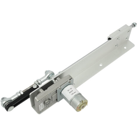 Actionneur linéaire à cycle alternatif, 24 V CC, course de 1,2 à 5,9 pouces, moteur télescopique réglable à engrenages, moteur DIY avec contrôleur de vitesse (24 V, 120 tr/min)
