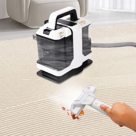 Aspirateur-laveur, nettoyeur de tapis 450 W, aspirateur à main, nettoyeur de meubles, nettoyeur d'habitacle, spécialement conçu pour les foyers avec des animaux de compagnie
