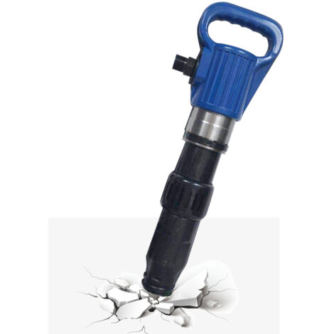 Marteau piqueur pour béton G15, marteau piqueur pneumatique au sol, 0,63 MPa, compatible avec des tiges de forage de 24 x 25 mm, bleu