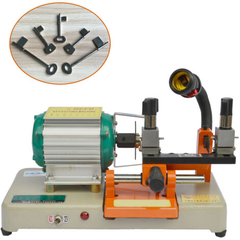 Machine à clés 238BS – Machine à tailler les clés horizontale – Machine à reproduire les clés à double tête – 220 V – Convient à la fabrication de clés pour serrures de porte et de voiture