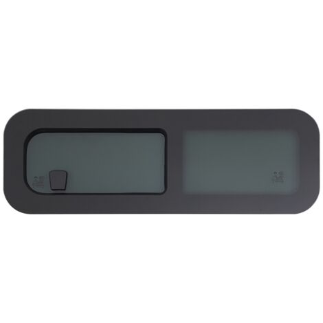 Fenêtre de camping-car de 800 x 270 mm avec moustiquaire, côté conducteur, à coulissement vertical et horizontal, adaptée aux camping-cars, aux caravanes, aux véhicules de chantier et aux bateaux