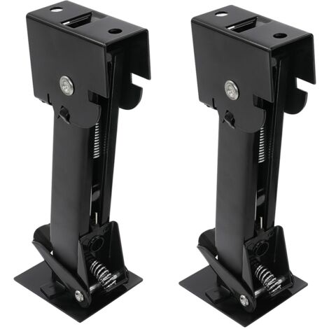 Béquille télescopique stabilisatrice pour caravane - 2 pièces, 362 kg, acier carbone