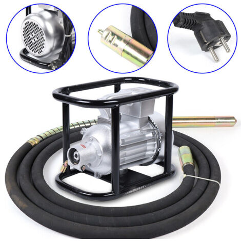 Senderpick – Vibreur à béton 1500 W – Alimentation 220 V – Longueur tuyau 6 m – Fréquence 2800 tr/min pour béton armé