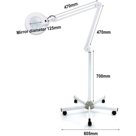 Dioptrie Lampe loupe à LED avec trépied 8 x LED