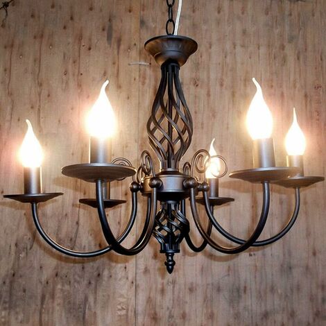 Lustre suspendu à 5 lampes (1/4)