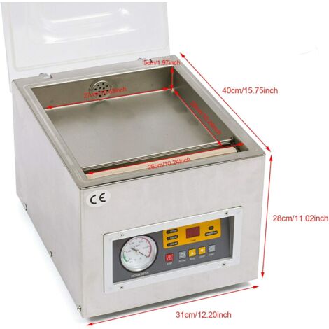 Machine à sceller sous vide industrielle Machine à sceller sous vide de table Machine à souder des chambres DZ-260 120W 220V