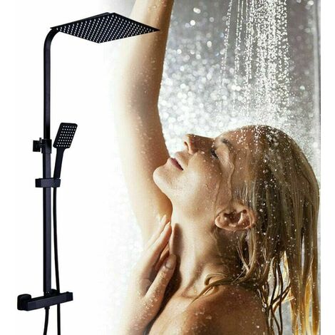 Système de douche thermostatique avec pommeau de douche et douchette