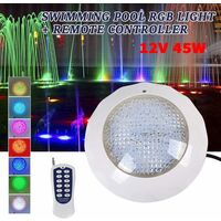 Projecteur Piscine LED 35W RGB Extra-Plat - Lampe Submersible Multicolore Dimmable Avec Télécommande, IP68, Angle 140°