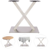 Pieds de table en acier inoxydable Pied de table Pied de table en X Patin de table