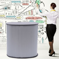 Stand d'exposition Pop Up Podium Table d'exposition Comptoir Réception Bureau