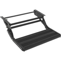 Marchepied pour camping-car, escalier pour caravane, marchepied manuel à une marche, pliable, adapté aux camping-cars et aux caravanes. Noir, capacité de charge de 200 kg