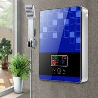 Chauffe-eau électrique numérique sans tankless pour salle de bain - 6,5 kW - IPX4