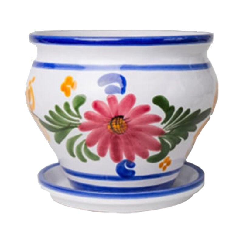 MACETA CERAMICA FLOR COCO 29x36 CM