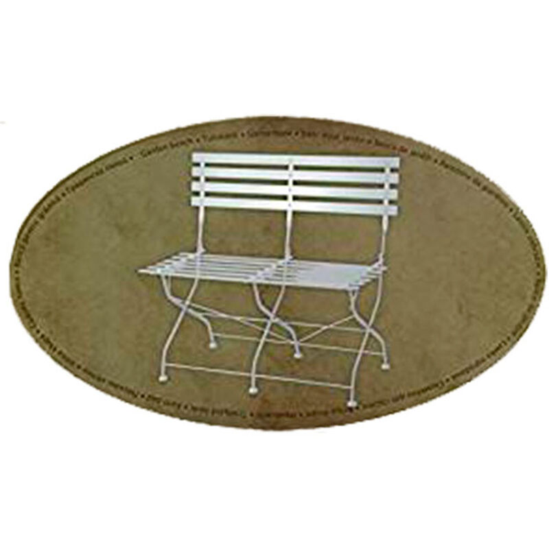 Garden Progarden Banco plegable chapa blanco