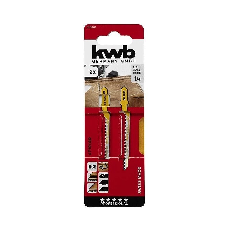 Set 2 Hojas Sierra Calar Madera Kwb 125mm