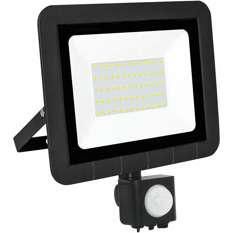 PROYECTOR LED MATEL CON SENSOR NEGRO 50W