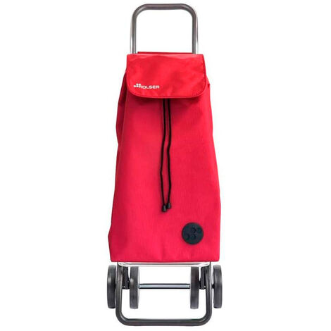 ROLSER Plegamatic MF - Carrito de compras plegable de 2 ruedas, color rojo