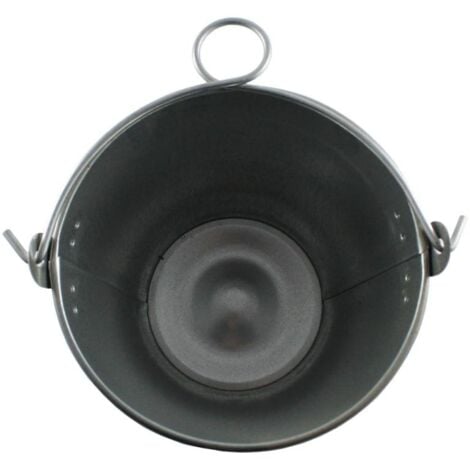 CUBO CHAPA GALVANIZADO ASA ANILLA 30 CM 10 L