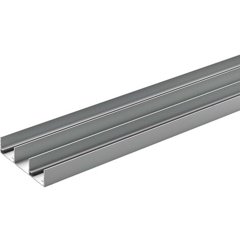 Hettich Führungsprofil SlideLine 16plus Aluminium, silberfarben, 1 Stück Möbelbeschläge