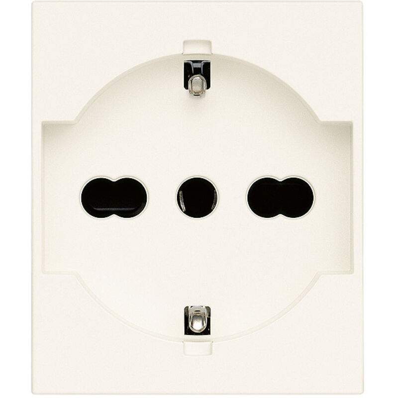 Vimar Flachstecker 2P+T 16A Weiß – Kabelausgang 90° Für 16-250V