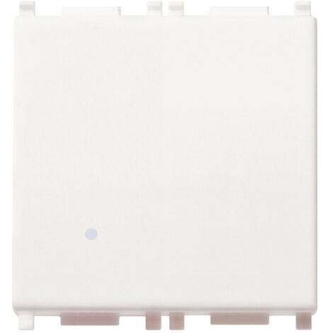 Interruttore Gewiss 1/2M 1P 10AX – Bianco, Modello GW10021