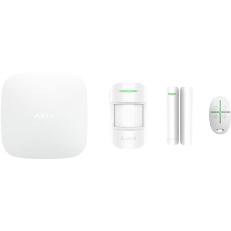 AJAX StarterKit 4G-Funkalarmset (Hub 2.4G + MotionPtotect + DoorProtect + SpaceControl) – 51174.134.WH1