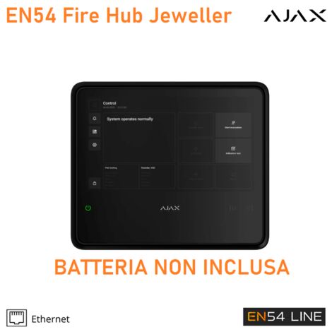 125733 - Fire & Life Safety EN54 - EN54 Fire Hub Jeweller - Farbe black - Ajax Fire & Life Safety EN54
