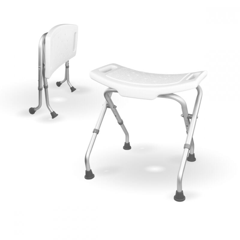 Silla para ducha | Plegable | Regulable en altura | Conteras antideslizantes | Delta | Mobiclinic