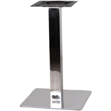 Base de table en iris chromé pour restaurant bar Production propre (1/2)