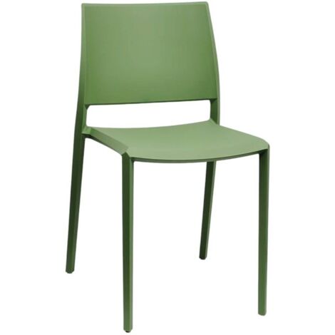 Chaise en polypropylène Milano Restaurant Bar Vert (1/5)
