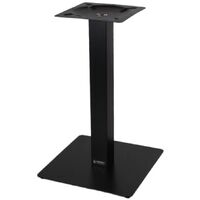 Base de table noire en métal 72 cm – Plaque 40x40 cm – Tubulaire central 8x8 cm – Pour bar et restaurant – Assemblage requis