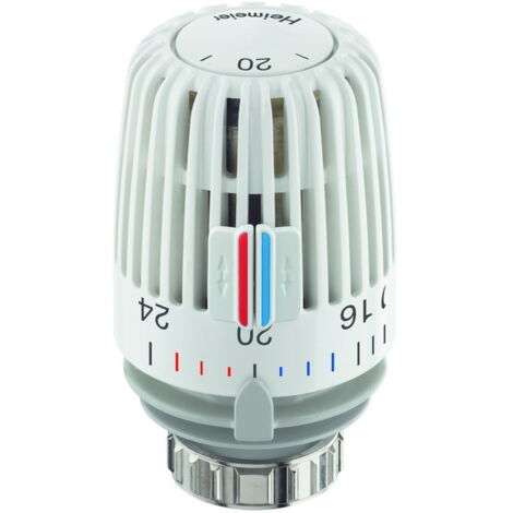 IMI Heimeier Thermostat-Kopf K weiß, Standard, Skala mit Temperaturwerten