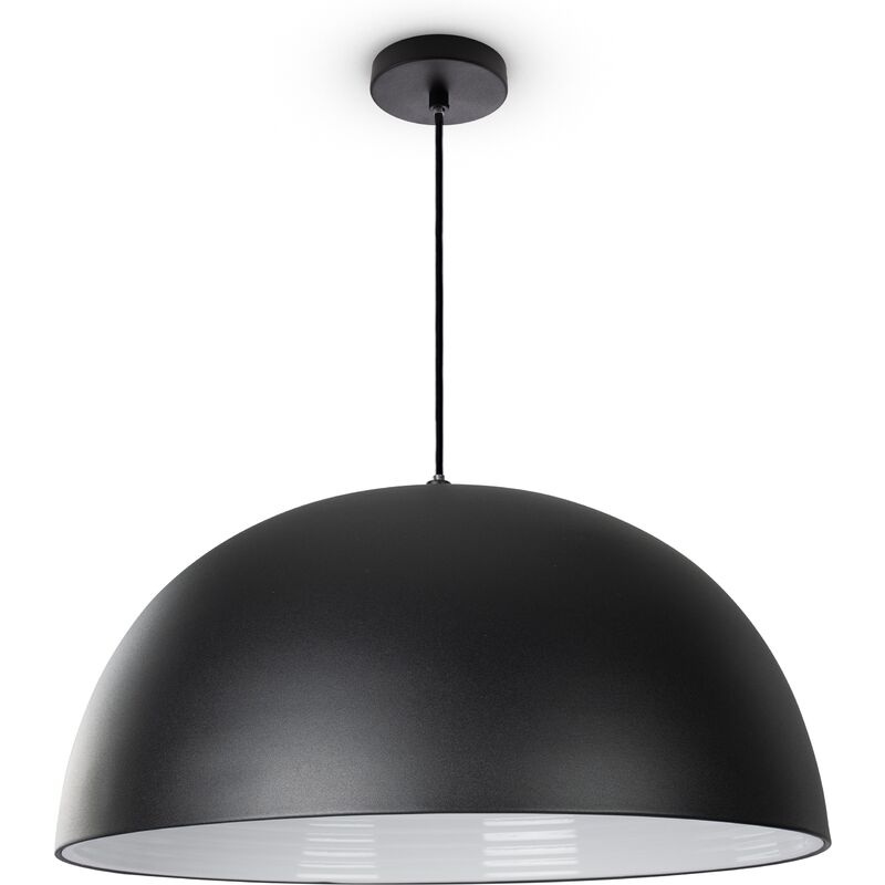 Paco Home Pendelleuchte Esszimmer Hängelampe Esstischlampe (Ø40,5 cm) Schwarz, - Modern Weiß Industriell Küchenlampe Pendelleuchte