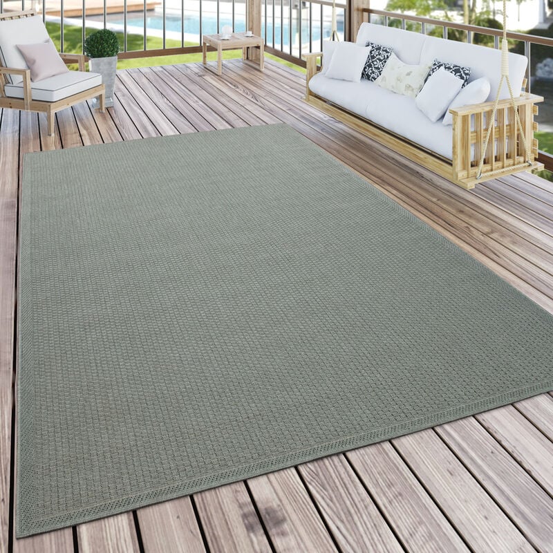 Paco Home Outdoor Grün Balkon cm Und Küchenteppich Modern Teppich Für 60x100 Terrasse Einfarbig