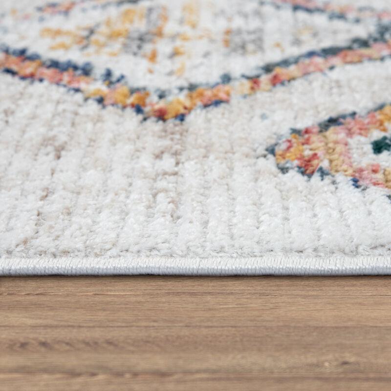 Paco Home Vloerkleed Woonkamer Laagpolig Boho Patroon Scandinavisch 3D Modern, Maat:120x160 cm, Kleur:Antraciet