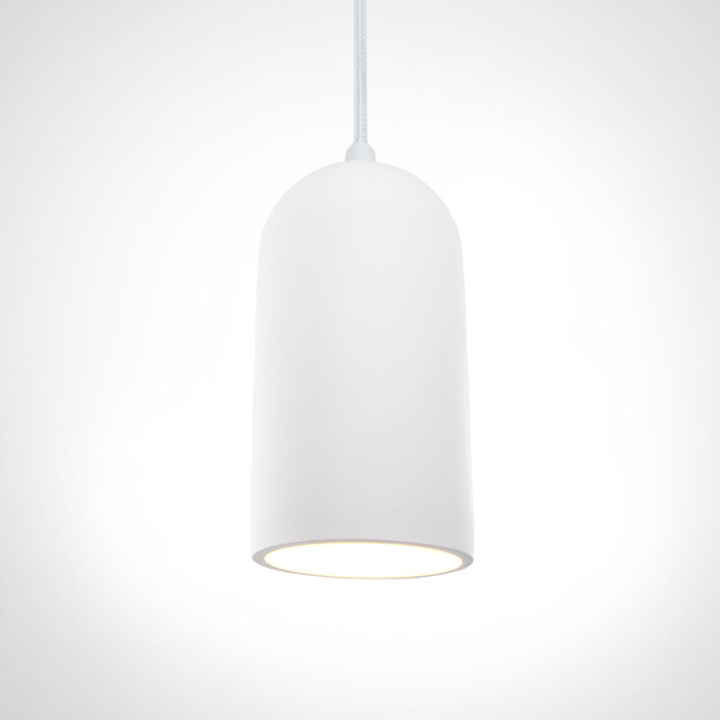 Lampe Gips-Weiß, ohne Esszimmer Leuchtmittel Küche, Home Höhenverstellbar E27, Paco Pendelleuchte, Wohnzimmer Für