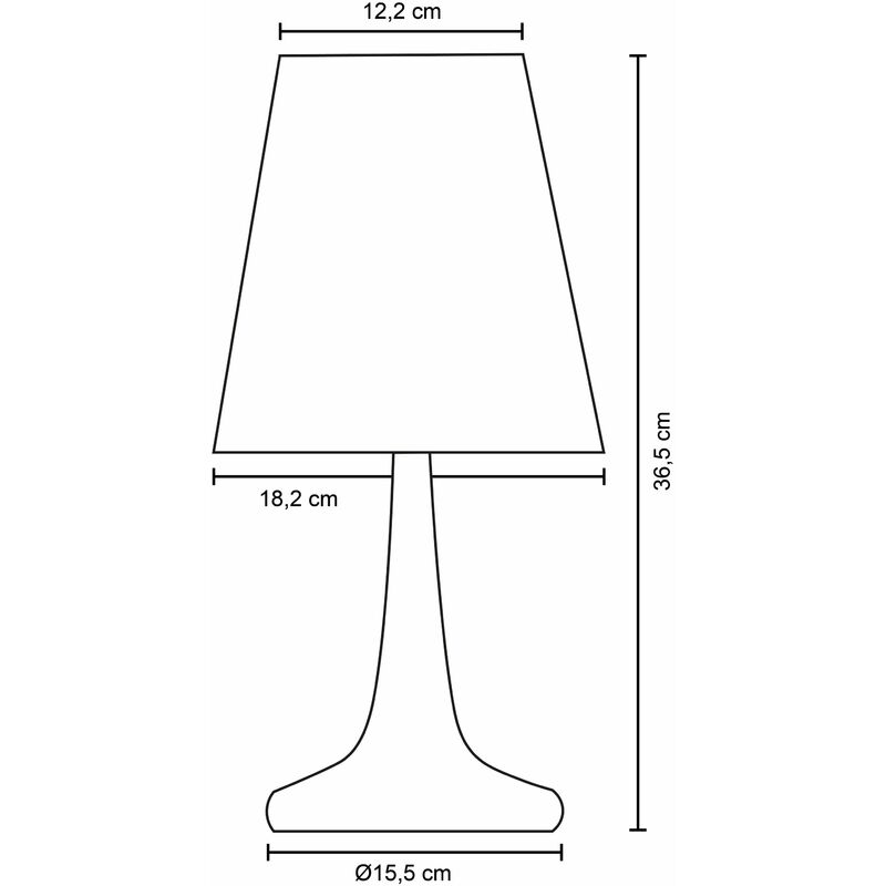 Lampe, ohne E14 Tischleuchte Tischlampe Paco Orange Kinderzimmer Für Leuchtmittel, Wohnzimmer u. Modern Home
