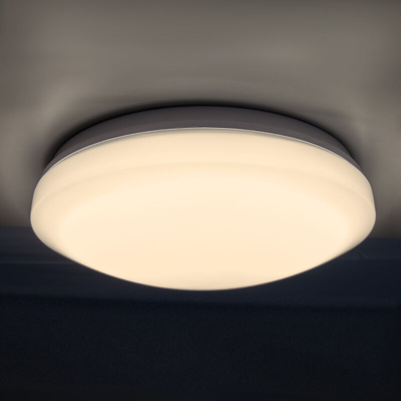 Paco Home Lampe Deckenleuchte IP44 Warmweiß Wandleuchte Wasserfest Weiß, Bad Weiß 3000K 1300Lumen Wohnzimmer