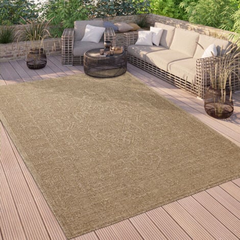 Terrassen Home Bunt Paco Outdoor Teppich Muster Geometrisches Design & Modern 60x100 cm Rauten In-
