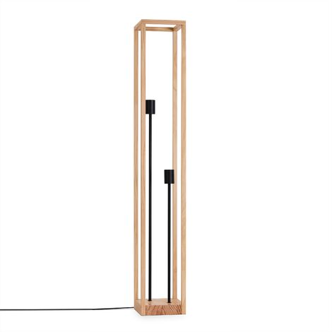 Paco Home Pendellampe Deko Wohnzimmer Hängeleuchte Esszimmer Lampe Schlafzimmer Holz E27 Stehleuchte, Holz
