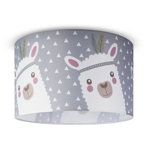 Paco Home Deckenlampe Kinderzimmer Pendelleuchte Babyzimmer Feuerwehr Straße Polizei E27 Design 8 (Ø45,5 cm), Deckenleuchte - Weiß (1/4)