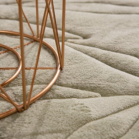 Paco Home Badezimmerteppich Badematte Badteppich Badvorleger Flauschig Memory Foam 3D Grün, 50x80 cm