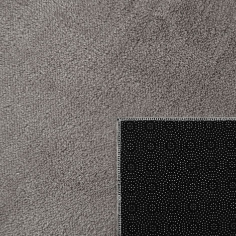Paco Home Teppich, Kurzflor-Teppich Für Wohnzimmer, Super Soft, Weich, Waschbar, In Grau 120x170 cm
