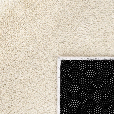 Paco Home Teppich, Kurzflor-Teppich Für Wohnzimmer, Soft, Weich, Waschbar, In Beige 120x170 cm