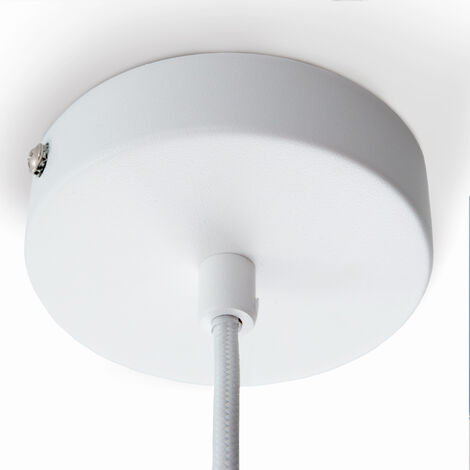 Paco Home Pendelleuchte, E27, Leuchtmittel Gips-Weiß, Höhenverstellbar Lampe Für Esszimmer ohne Küche, Wohnzimmer