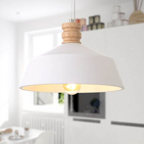 Pendelleuchte, Esszimmer Für Lampe Home Leuchtmittel E27, ohne Wohnzimmer Gips-Weiß, Höhenverstellbar Küche, Paco