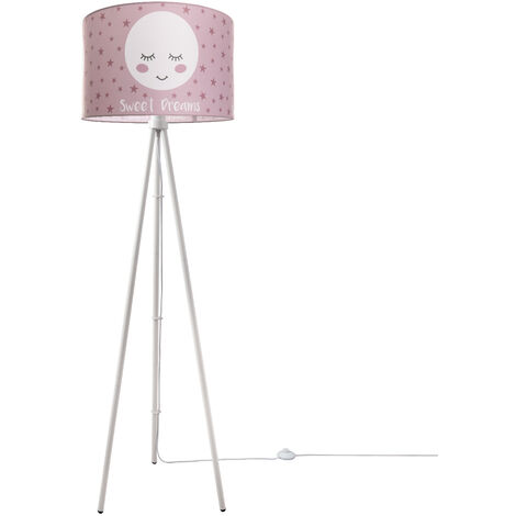cm), Einbein Paco Weiß (Ø38 Dschungel Junge Tiere Home Kinderzimmer - Stoff Design Stehleuchte Stehlampe LÃ¶we 2 Kinderlampe MÃ¤dchen